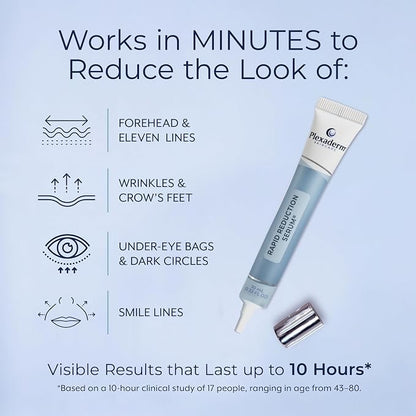 Plexaderm Rapid Reduction Serum - Visibly Reduces Under-Eye Bags & Wrinkles